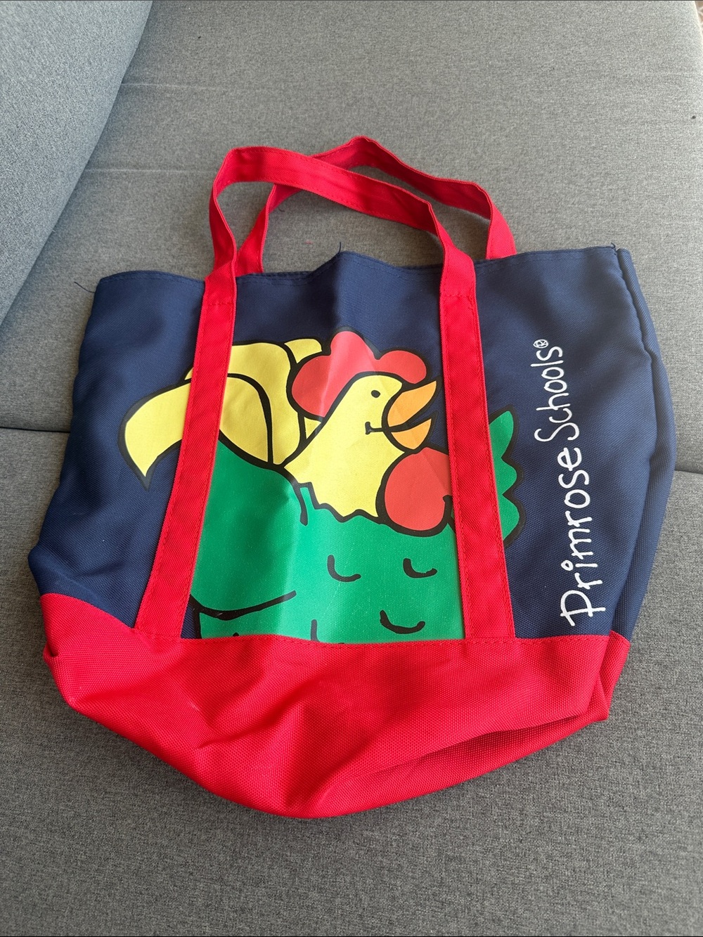 Primrose Schools Kids Navy Tote Bag with Red Accents